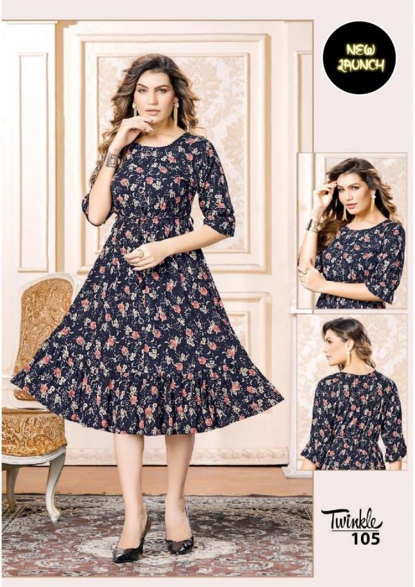 Twinkle Rayon Print Designer Exclusive Kurti Collection